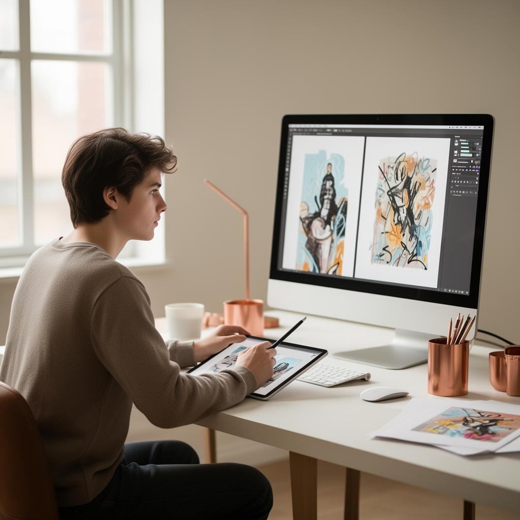 Bozzup , artist platform for work submission, review, and client chat
